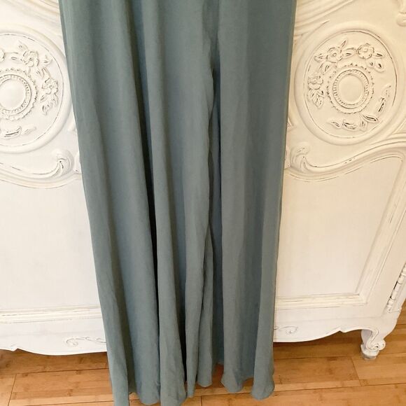 Lulus Momentous Moments Dress Women's S Dark Sage Green Maxi Lace Backless NWOT - Picture 7 of 11